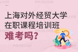 上海對(duì)外經(jīng)貿(mào)大學(xué)在職課程培訓(xùn)班難考嗎?