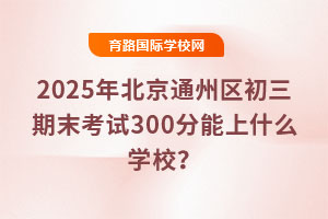 2025걱ͨ݅^(q)ĩԇ300ʲôW(xu)У