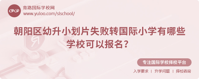 2025年朝陽區(qū)幼升小劃片失敗轉國際小學