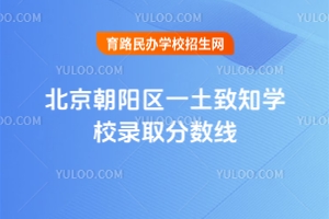 北京朝陽區(qū)一土致知學(xué)校錄取分數(shù)線
