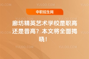 廊坊精英藝術(shù)學(xué)校是職高還是普高？本文將全面揭曉！