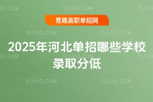 2025年河北單招哪些學(xué)校錄取分低？